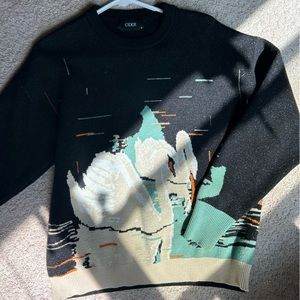 Cider swan crew sweater graphic y2k cottagecore